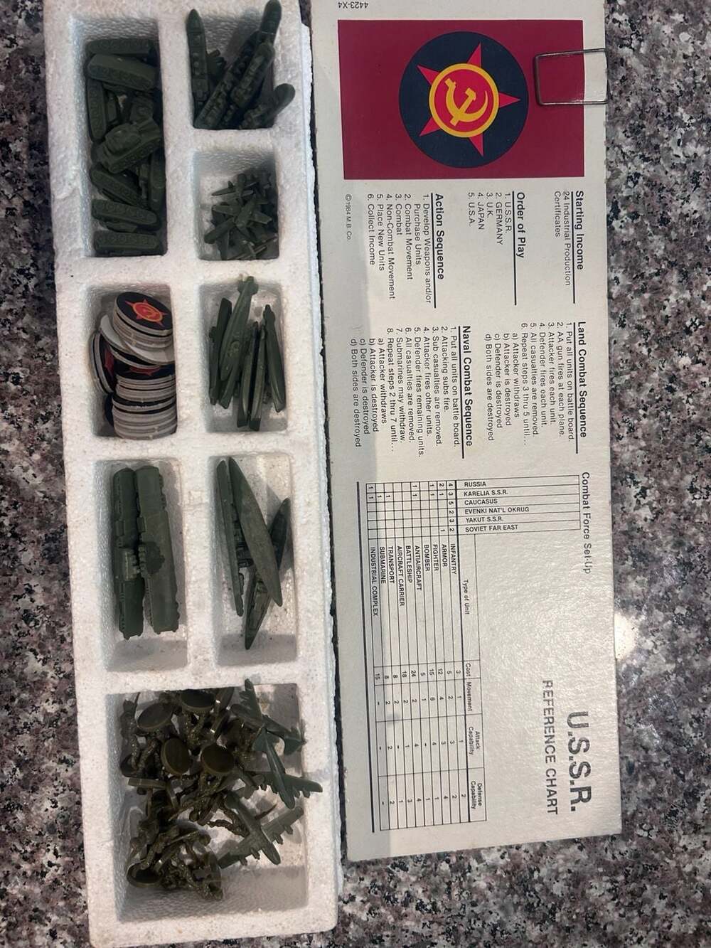 1984 Milton Bradley Axis & Allies Gamemaster Series Board Game - Picture 7 of 11